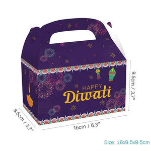 Diwali Cup Cake Candy  Cookie Gift Box x 12 pcs Santas Workshop Direct
