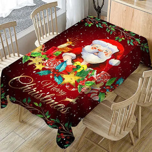 PRE ORDER Christmas Red table cover Santas Workshop Direct