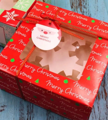 Christmas Cookies / Cup Cake gift box  x 6 pk Santas Workshop Direct