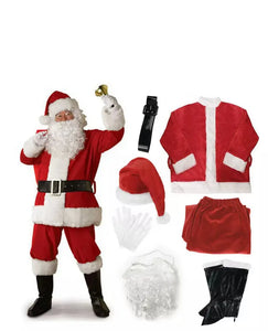  Christmas Santa Suit 7 pcs Santas Workshop Direct
