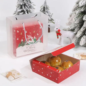 PRE ORDER Red Christmas cookie  gift box x 6 pk Santas Workshop Direct