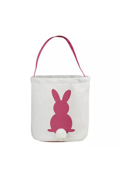 Pink Easter Basket Bunny Bags / Bucket x 1 pc Santas Workshop Direct