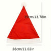 Set of 10 Santa Hats, Classic Red Christmas Headwear, Perfect for Festive Family Gatherings, Featuring a Red And White Striped Pattern with a Fluffy Pom-Pom Trim, Comfortable Holiday Attire
