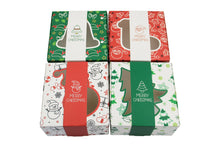Christmas Bakery cookie candy paper boxes with window Xmas Party favour gift treat packaing boxes - Santas Workshop Direct 