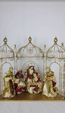 12" NATIVITY ON A 24" GAZEBO - Santas Workshop Direct