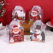 Christmas gift goodie packaging paper boxes with clear window Xmas party favour candy treat - Santas Workshop Direct 