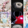 9 Rolls Balloon Chain Strips, 5 Meters Per Roll, Double Hole Balloon Garland Tapes, Decor Strips for Birthday Wedding Christmas Halloween Graduation Parties, Plastic Balloon Additions for Background And Arch Decoration