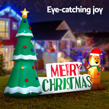 Jingle Jollys Christmas Inflatable Gingerbread Man Tree LED Illuminated Decorations - Santas Workshop Direct 