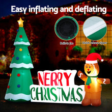 Jingle Jollys Christmas Inflatable Gingerbread Man Tree LED Illuminated Decorations - Santas Workshop Direct 