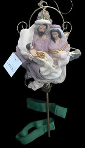 12.75” Christmas Tree Topper Holy Family 32cm Santas Workshop Direct