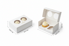 Snap-Fit Square Baker Box: 18pcs/Pack - Transparent Paper Cake Box Suitable for Cupcakes, Muffins, Pastries - Disposable for Baking for Parties, Weddings, Bakeries