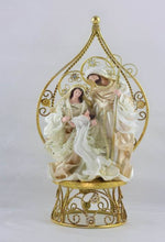 20.5”(27cm) Holy Family in Gazebo 17.75”(45 cm) - Santas Workshop Direct 