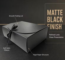 10pcs Elegant Black Gift Boxes with Ribbon (5pcs Boxes And 5pcs Black Ribbons) - Perfect for Weddings, Proposals, Birthdays, And Special Occasions - Ideal for Jewelry Display And Party Gift Boxes for Christmas, Easter, Bridesmaid Favors