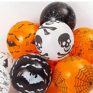 100pcs per pack 12” inch / 28 cm latex Halloween balloons Santas Workshop Direct