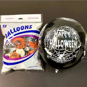 100pcs per pack 12” inch / 28 cm latex Halloween balloons Santas Workshop Direct