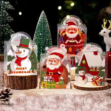 Christmas gift goodie packaging paper boxes with clear window Xmas party favour candy treat - Santas Workshop Direct 