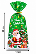 Candy Bags, Snowflake Cellophane Bags Includes 30 Twist Ties, Holiday Party Favors And Gifts (28 cm height x 13 cm wide)
