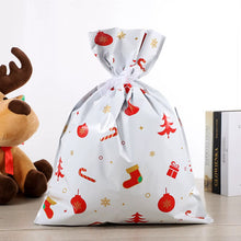 Gift for Her/Him 5/8/ 10 pcs  Set Christmas Gift Bags, Christmas Party Gift Wrapping, Christmas Tree Decoration Drawstring Bags, Cute Cartoon Design, Santa Claus Gift Bags, Holiday Gift Wrapping, Convenient Drawstring Function, Reusable