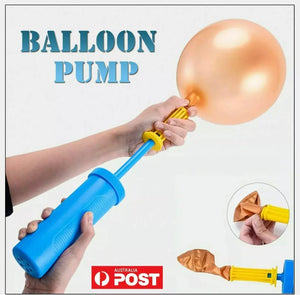 2X Portable balloon pump hand air filler party tool inflator inflatable blower Santas Workshop Direct