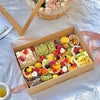 3 Sets Kraft Paper Picnic Boxes – Disposable Food & Bakery Takeaway Containers | Portable Lunch, Dessert, Cake & Picnic Packaging