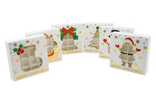 Christmas choclate candy goodie paper boxes with window Xmas party favour small gift packaging Gold stamping paper boxes