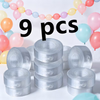 9 Rolls Balloon Chain Strips, 5 Meters Per Roll, Double Hole Balloon Garland Tapes, Decor Strips for Birthday Wedding Christmas Halloween Graduation Parties, Plastic Balloon Additions for Background And Arch Decoration