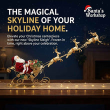 37" (95cm) Christmas Decoration Santa Claus with Reindeers on Sleigh – Large Outdoor Holiday Yard Display, Festive Christmas Garden Decor