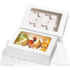 20pcs White Cupcake Boxes, Hold 6 Standard Cupcake Carrier Cupcake Container, Perfect for Pastries