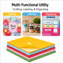 A4 Self Adhesive Sticker Paper Sheet Label Laser Inkjet Print Mailing Address MATT FLURO YELLOW  100 A4 Laser Label - 1up - 210x296mm - 100 per pack
