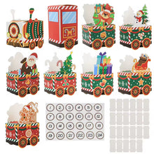 24 Days of Christmas countdown gift packaging boxes Train Design Christmas advent calendar candy boxes - Santas Workshop Direct 