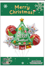 5 pcs Christmas Tree Foil Balloons Kit Balloons Party Decor - Santas Workshop Direct
