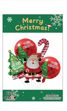 5 pcs Santa Claus  Christmas Balloons Foil Balloons Party Decor - Santas Workshop Direct