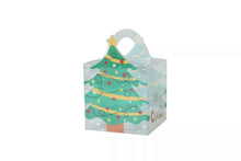 12PCS Christmas Gift BOX Clear Cookie Candy Treat Bakery Party Favour BOXES