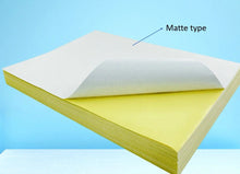 100 x A4 White Glossy Self Adhesive Sticker Paper Sheet Label Laser Print 