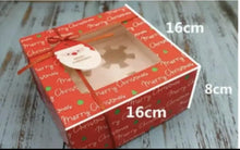12PCS Christmas Candy Cookie Boxes Bakery Gift Boxes Cupcake Muffin Cake Box AU