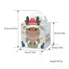 12PCS Christmas Gift BOX Clear Cookie Candy Treat Bakery Party Favour BOXES