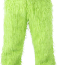 Book Week Adult Kids Grinch Santa Green Monster Costume 7Pcs Furry Santa Suit
