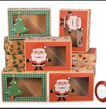 12PCS Christmas Cookie Box Biscuits Cup Cake Muffin Cupcake Party Favor Xmas