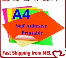 100 x A4 White Glossy Self Adhesive Sticker Paper Sheet Label Laser Print 