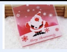 Xmas Cellophane Bag Cookie Fudge Candy Self Adhesive OPP Plastic Supplies X 40pc