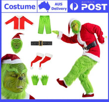 EXPRESS Grinch Costume Cosplay Green Monster Costume Furry Xmas Full Set Outfit
