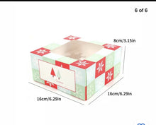 12PCS Christmas Candy Cookie Boxes Bakery Gift Boxes Cupcake Muffin Cake Box AU