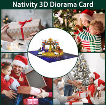 Christmas Pop Up Card, 3D Christmas Cards, Christmas Cards,religious Santa Xmas