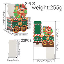 24 Days of Christmas countdown gift packaging boxes Train Design Christmas advent calendar candy boxes - Santas Workshop Direct 