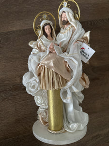 14.75'(38CM )Religious Christmas Holy Family and 3 wise men