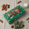 6pcs Christmas Window Long Rectangular Paper Cake Box, Red And Green 2 Styles of Christmas Snowflake Printed Gift Box, Transparent Window Design, Printed with Merry Christmas Slogan And Snowflake Patterns, Suitable for Christmas Parties