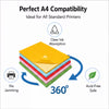 A4 Self Adhesive Sticker Paper Sheet Label Laser Inkjet Print Mailing Address MATT FLURO YELLOW  100 A4 Laser Label - 1up - 210x296mm - 100 per pack