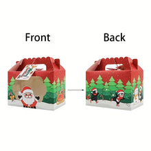8/16pcs Set, Christmas Hand-Held Window Candy Packaging Gift Box, Kraft Paper Candy Box, Santa Claus Gift Box, Snowman Gift Box, Party Gifts, New Year Decorations, Christmas Decorations, Party Decorations, Party Supplies