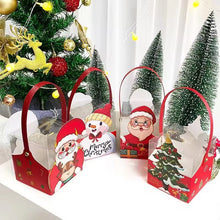 Christmas gift goodie packaging paper boxes with clear window Xmas party favour candy treat - Santas Workshop Direct 