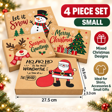 Christmas Gift Wrapping Paper Hamper Kraft Boxes with Lids for Shirts Clothes Sweaters Xmas